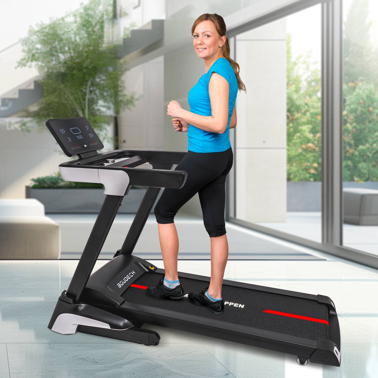 Sirio 3000 - Tapis roulant elettrico pieghevole con inclinazione automatica e cardiofrequenzimetro