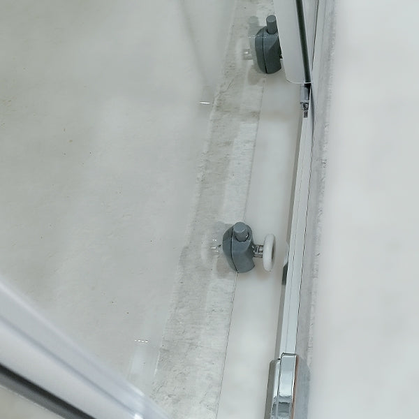 Siro - Box doccia tondo scorrevole 4 ante 80x80 cm cromo/serigrafato