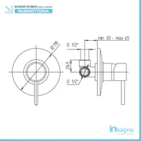 Sistema doccia Essenza completo di miscelatore a incasso con braccio doccia e soffione tondo