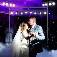 Sistema per illuminazione DJ portatile da 350cm, Supporto per luci in metallo con altezza regolabile capacit¨¤ 100kg-Illuminazione