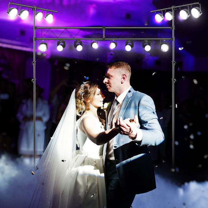 Sistema per illuminazione DJ portatile da 350cm, Supporto per luci in metallo con altezza regolabile capacit¨¤ 100kg-Illuminazione