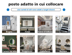 AICA Specchio da bagno Rettangolare. 65x90 cm.