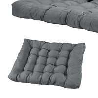 Cuscino da Seduta per Mobili Pallet 120x80 cm Imbottitura 12 cm - Grigio Chiaro [en.casa]