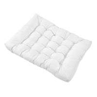 [en.casa] 1x Cuscino sedile per divano paletta euro  [bianco] cuscini per palette supporto In/Outdoor mobili imbottiti