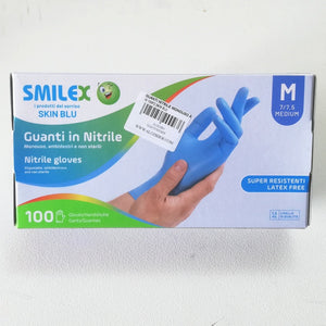 Skin blue 100pz guanti nitrile senza polvere monouso non sterili ambidestri, taglie disponibili  m