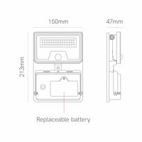 Sky Solar Sensor - Lampada LED Solare con Sensore di Movimento e Crepuscolare, 8W, 1600lm, 4000K, IP54 - Beneito Faure - Nero
