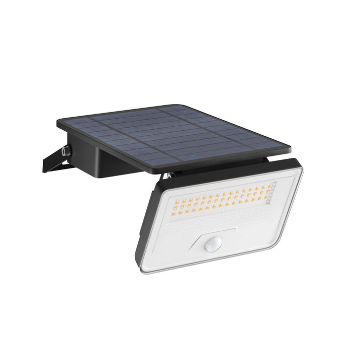 Sky Solar Sensor - Lampada LED Solare con Sensore di Movimento e Crepuscolare, 8W, 1600lm, 4000K, IP54 - Beneito Faure - Nero