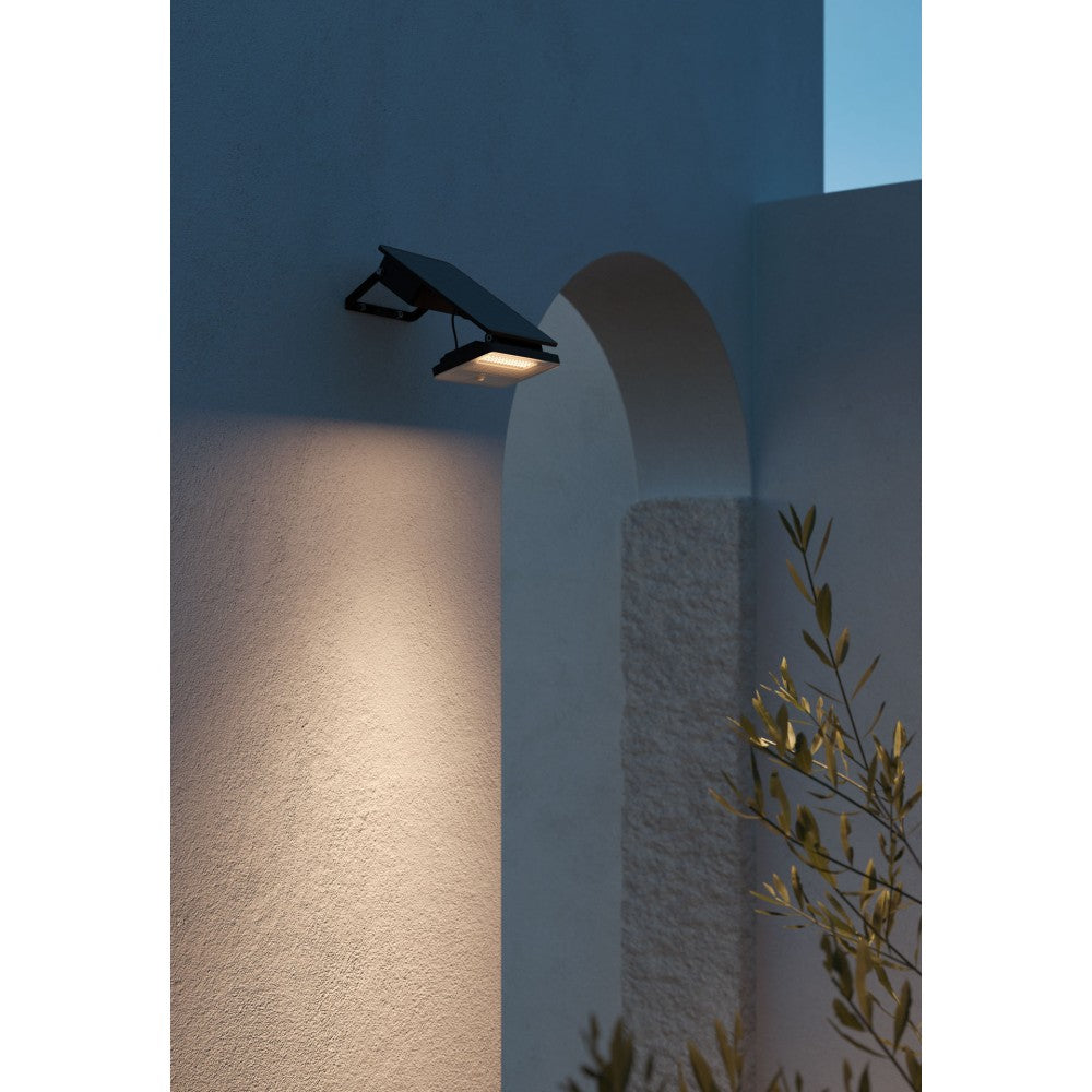 Sky Solar Sensor - Lampada LED Solare con Sensore di Movimento e Crepuscolare, 8W, 1600lm, 4000K, IP54 - Beneito Faure - Nero