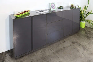 Credenza cucina 220cm mobile soggiorno design moderno Lonja Report