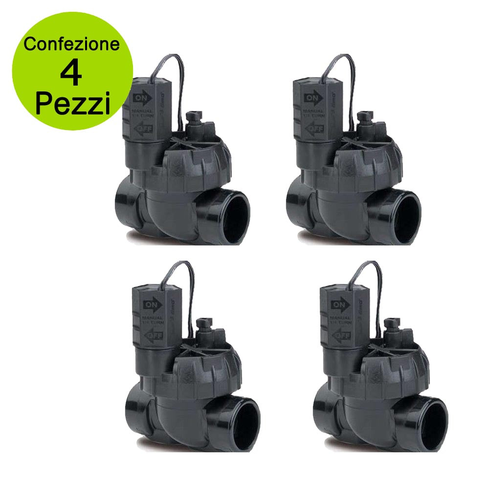 Multipack da 4 pezzi rain elettrovalvola per irrigazione
