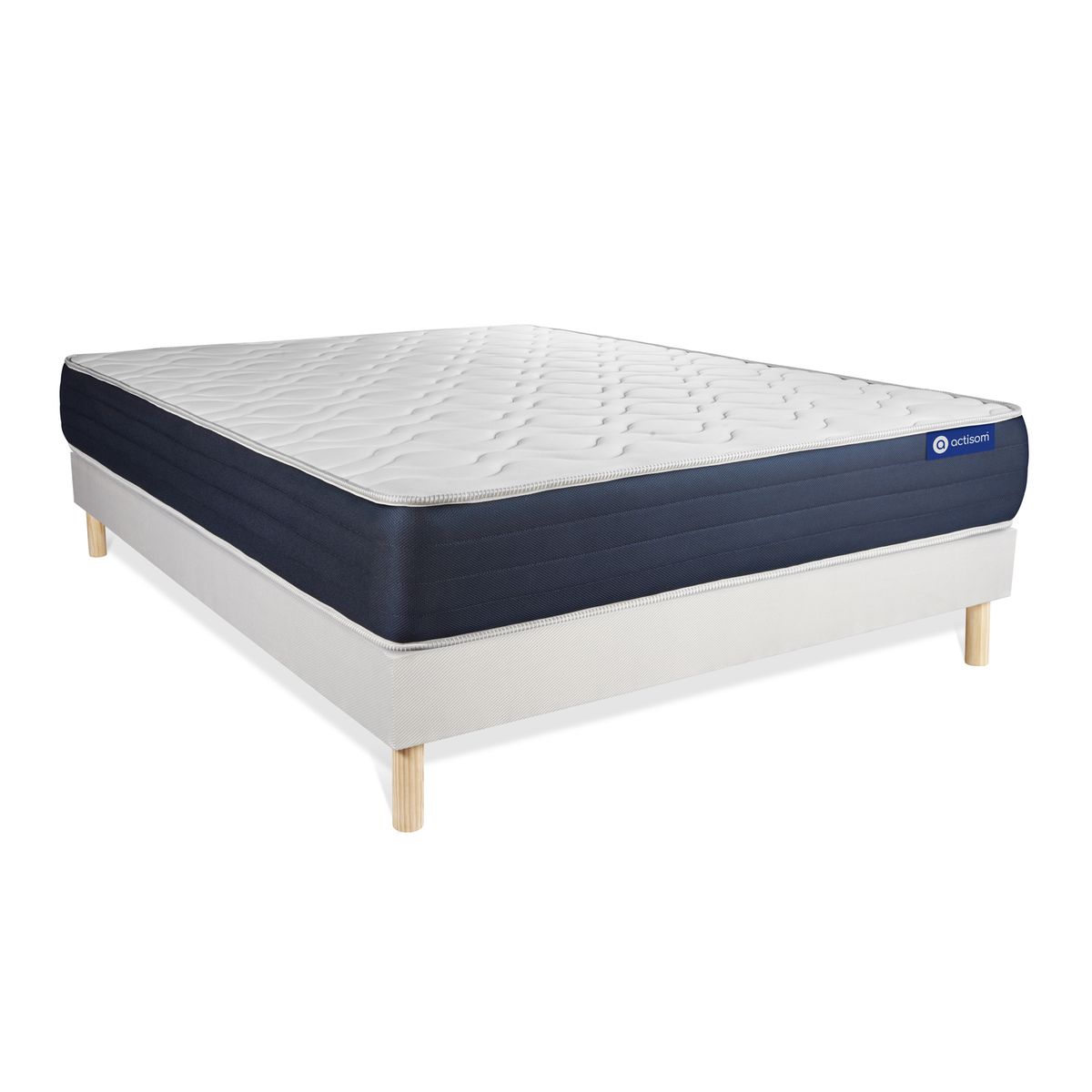 Kit rete e materasso matrimoniale Actimemo sleep 180x210cm - Spessore : 22cm- memory foam - Bilanciato -