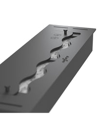 Bruciatore Inserto A Bioetanolo 60cm In Inox Nero Da Incasso Da 1,2 Lt