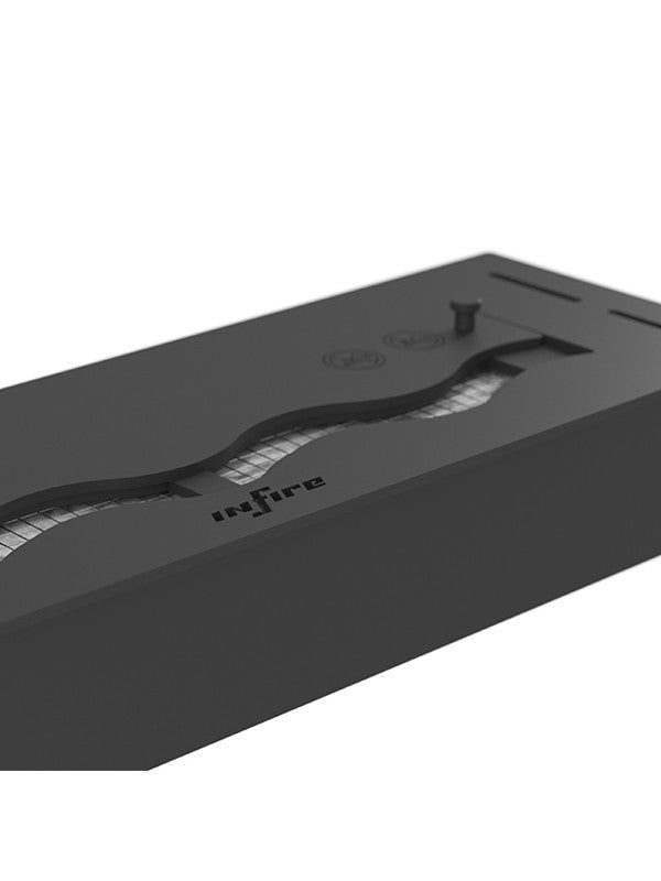 Bruciatore Inserto A Bioetanolo 60cm In Inox Nero Da Incasso Da 1,2 Lt