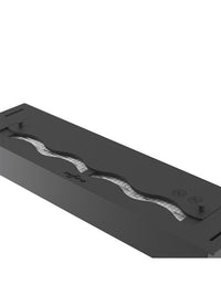 Bruciatore Inserto A Bioetanolo 60cm In Inox Nero Da Incasso Da 1,2 Lt