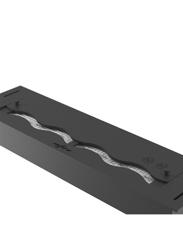 Bruciatore Inserto A Bioetanolo 60cm In Inox Nero Da Incasso Da 1,2 Lt