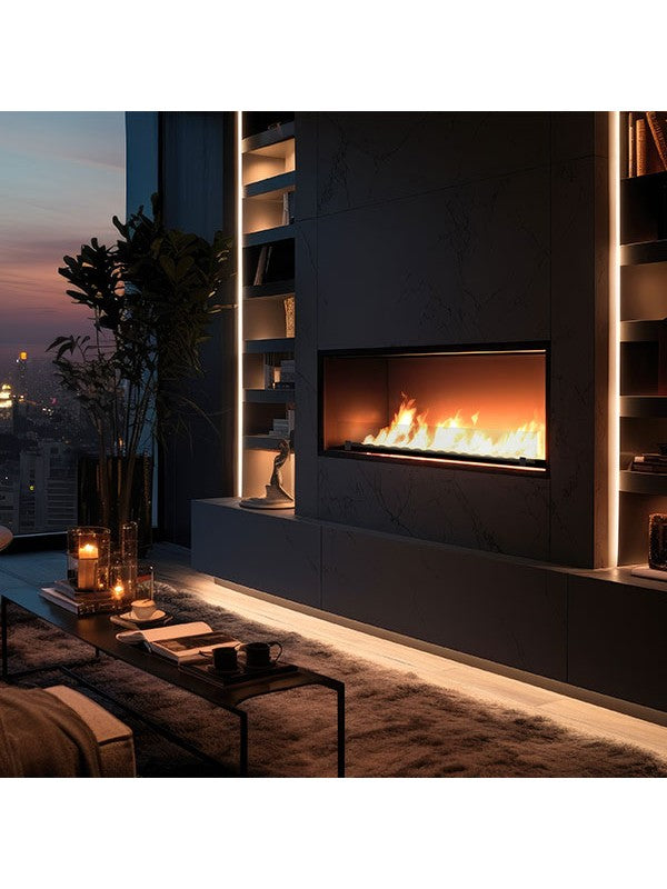 SLIM INSIDE BLACK - Camino A Bioetanolo Da Incasso Cm 120