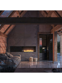 SLIM INSIDE BLACK - Camino A Bioetanolo Da Incasso Cm 120