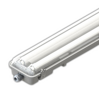 Plafoniera led 44watt impermeabile 2 tubi t8 150centimetri risparmio energetico temperatura 6000k 