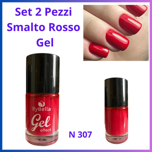 Smalti gel semipermanente per unghie set 2 smalto unghia rosso make up trucchi