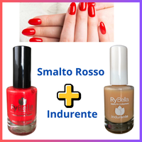 Smalti gel semipermanente per unghie smalto rosso e  indurente unghia  make up trucchi
