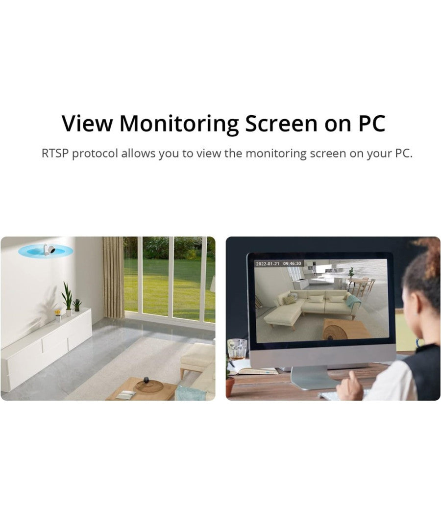 Smart Camera Mini Telecamera Visione Notturna Alexa Google 1080p Wifi Sonoff S-cam         