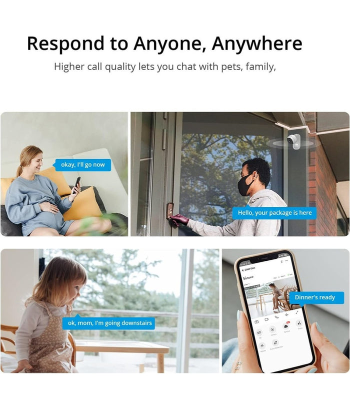 Smart Camera Mini Telecamera Visione Notturna Alexa Google 1080p Wifi Sonoff S-cam         