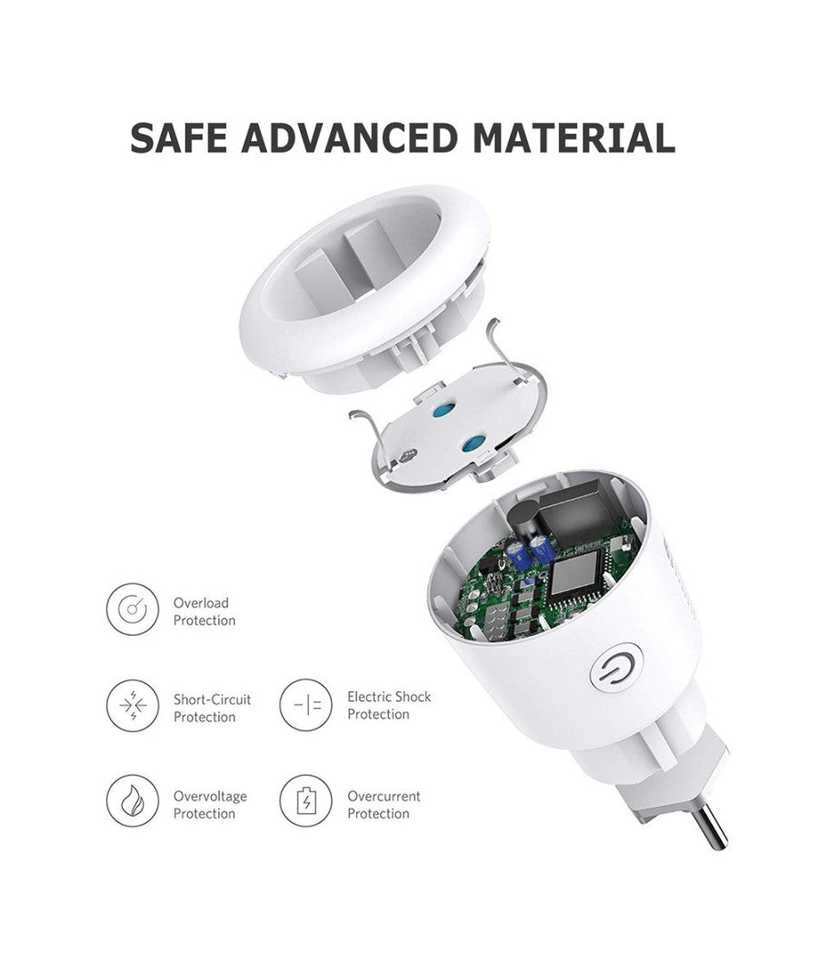 Smart Plug Presa Corrente Wifi Timer Elettrodomestici Domotica Per Ios E Android         