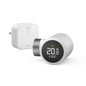 Tado Testa termostatica Intelligente X kit di base, Controllo multistanza, Wi-fi, Matter, Assistenti vocali google e alexa