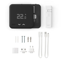 TADO¬∞ termostato kit di base V3+, Termostato Intelligente cablato, Compatibile con Alexa e Google Assistant, Nero