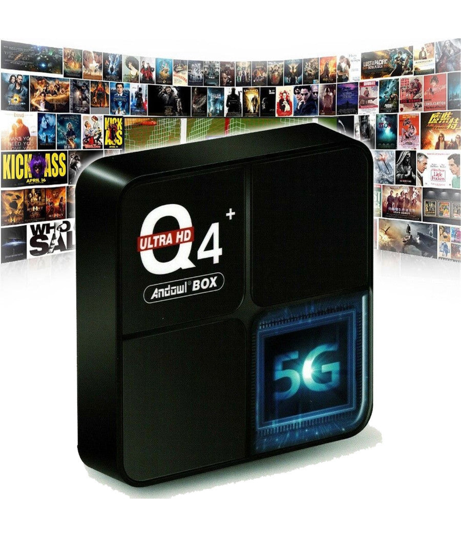 Smart Tv Box 4 Gb Ram + 64 Gb Q4 Mini Mini Pc Android 10 Ultra 6k Telecomando         