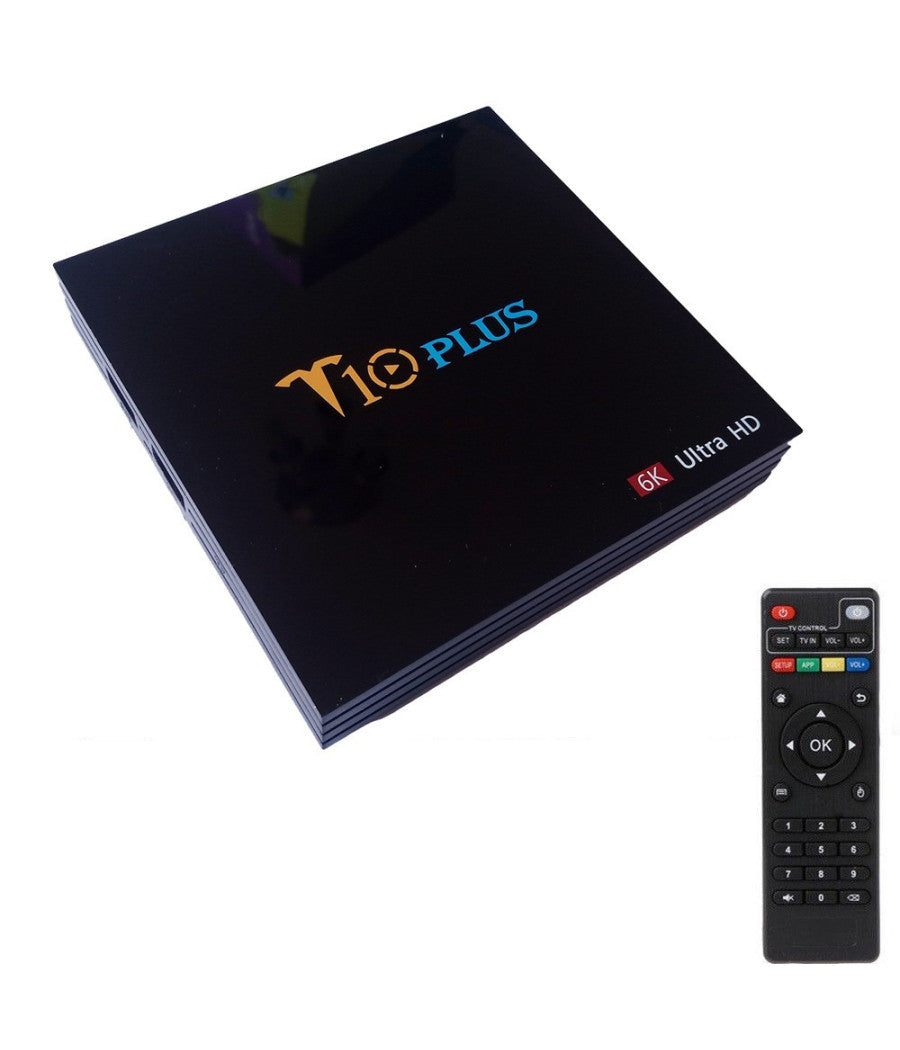 Smart Tv Box T10 Plus Android 9 4gb Ram 64gb 4k Tv Gpu 5 Core Quad Wifi         