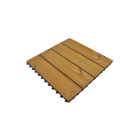 Smartdeck Piastrella ad incastro Modulare In Pino Scandinavo THERMOWOOD 60 x 60 CM spessore 2.5cm Equivalente a 0.36 m2
