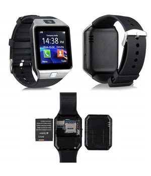 Smartwatch 6048 Nero Orologio Polso Notifiche Sveglia Musica Camera Bluetooth         