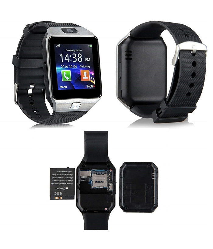 Smartwatch 6048 Nero Orologio Polso Notifiche Sveglia Musica Camera Bluetooth         