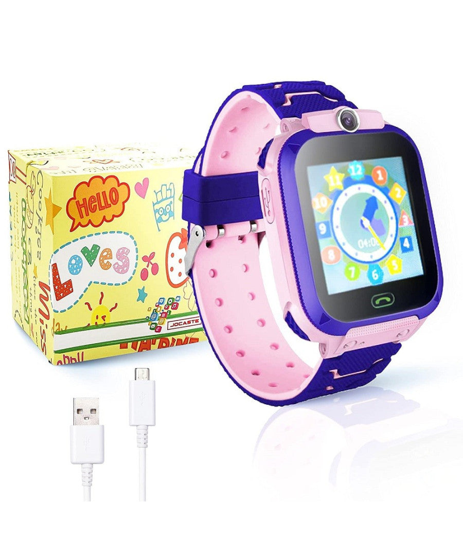 Smartwatch Per Bambini Orologio Digitale Touch Supporto Sim Giochi Idea Regalo         