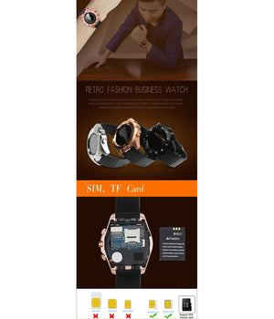 Smartwatch Round Bluetooth Pedometro Android Touch Screen Da Polso         