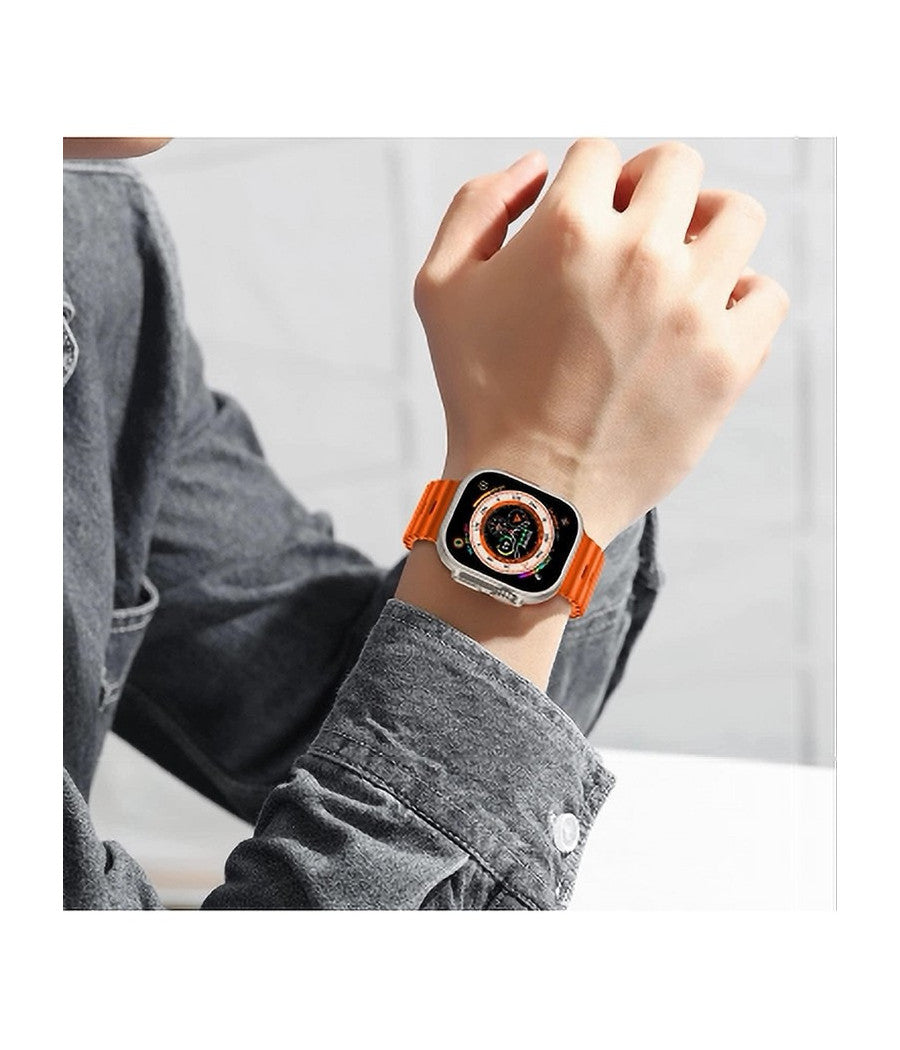 Smartwatch S9 Ultra 49 Mm Cinturino In Silicone Orologio Digitale Contapassi         