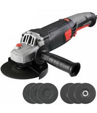 Trade Shop - Smerigliatrice Angolare 870w Flex Frullino 125mm Velocita Regolabile 6 Dischi -