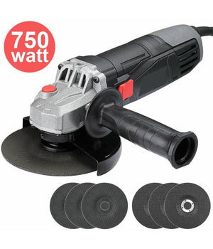 Smerigliatrice Angolare 750w Flex Frullino 125mm 6 Dischi E Manico Regolabile         