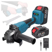 Trade Shop - Smerigliatrice Angolare A Batteria Flex Disco 125mm 88v 10.000 Giri/min 2 Batterie -