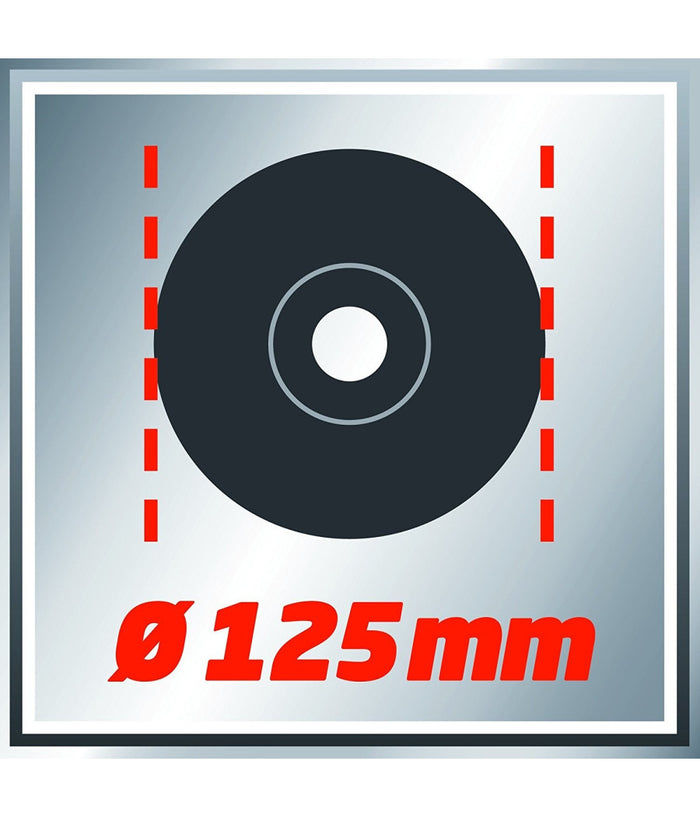 Smerigliatrice Angolare Einhell Tc-ag 125 850 Watt 125 Mm Diametro Dischi         