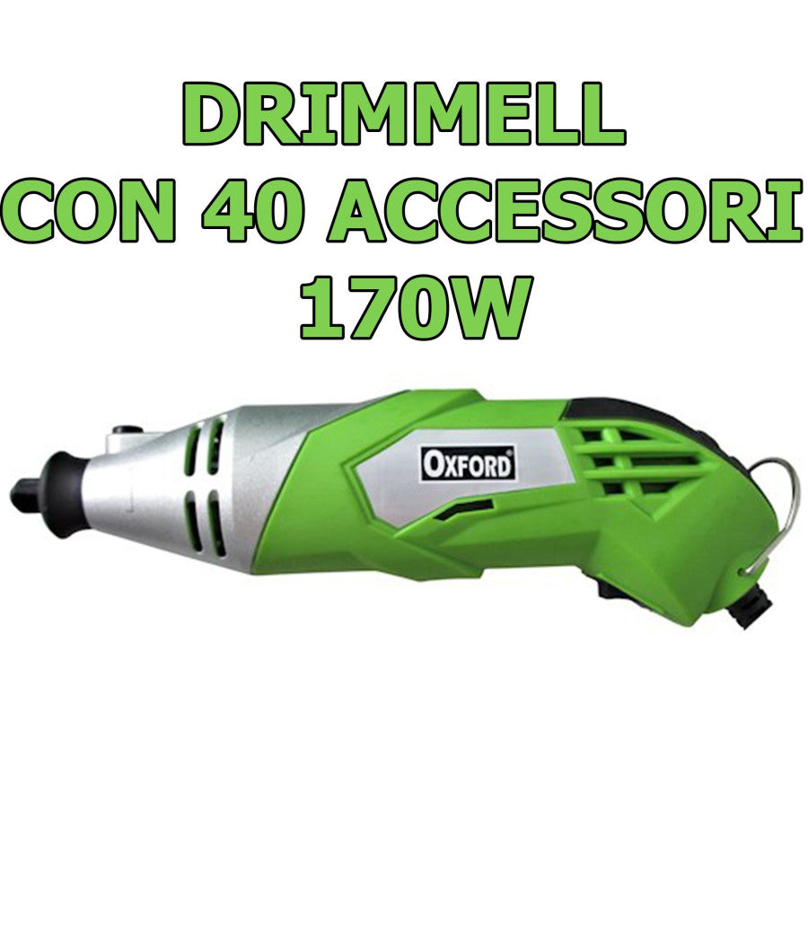 Smerigliatrice Mini Trapano Fresa Drimmel Di Precisione 170w 40 Accessori         