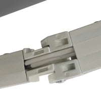 Tenda da Sole per Esterno Avvolgibile a Manovella in Metallo e Alluminio, 395x245 cm, Grigio