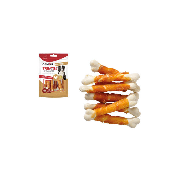 Snack Camon osso con pollo 80g – Delizia masticabile per cani