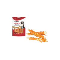 Snack Camon Rolls pollo e pesce 80g (14 pz) – Pelle bovina arrotolata con pollo e pesce, senza additivi