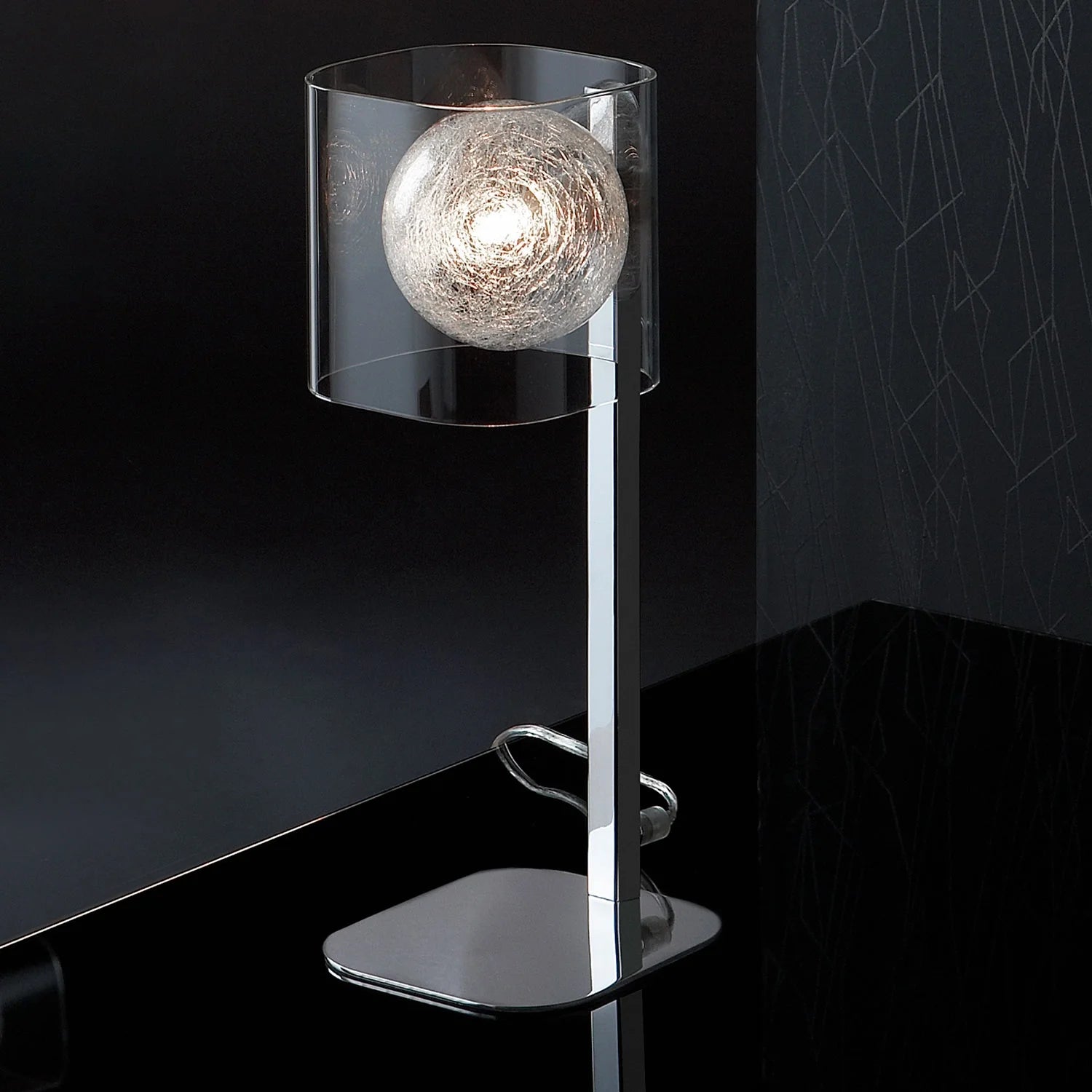 LÚZETE - SOBREMESA 1LUZ BARBARA CRISTAL