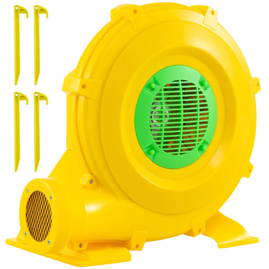 Soffiatore ad aria da 850W con maniglia comoda e picchetti da terreno, 1880 pa Pompa ad aria per casa gonfiabile Giallo-Ventilatori