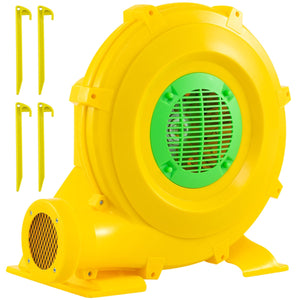 Soffiatore ad aria da 850W con maniglia comoda e picchetti da terreno, 1880 pa Pompa ad aria per casa gonfiabile Giallo-Ventilatori