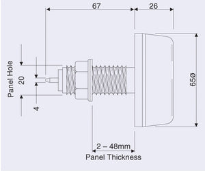 PULSANTE SOFFIETTO BIANCO