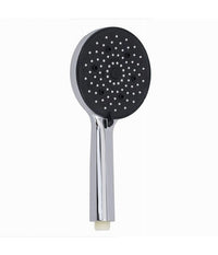 Soffione Da Doccia 12 X 25.5cm Doccetta Multigetto Regolabile Rotonda Nera 87145         